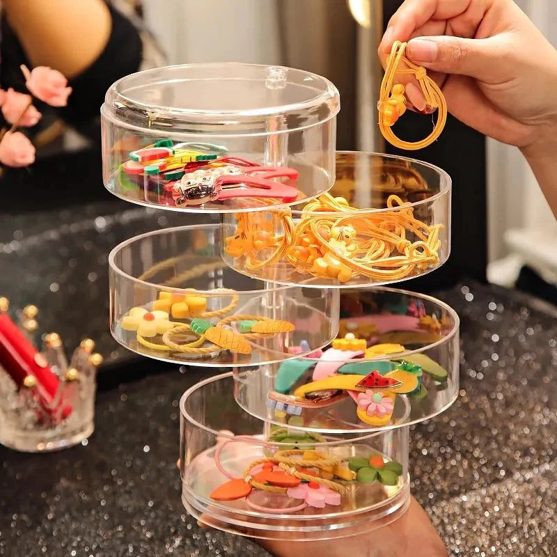 Transparent 360° Rotating Jewelry Box