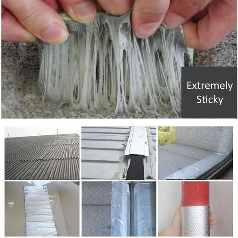 Aluminum Foil Butyl Rubber Tape, High Temperature & Waterproof Leak Proof Tape