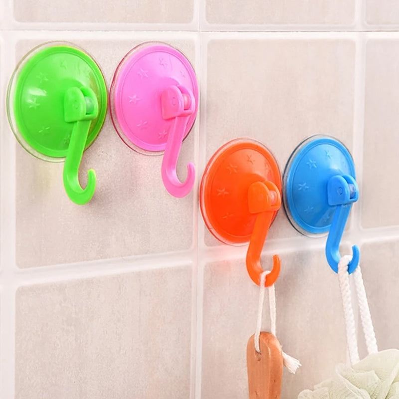 Suction Cup Wall Hook With Key Lock(Pack Of 3)
