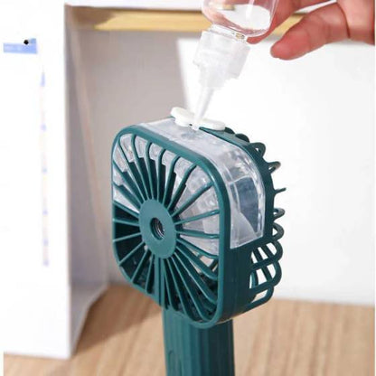 Hand Held Misting Cooling Fan USB Rechargeable