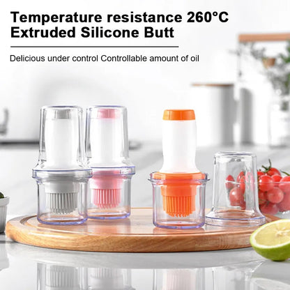 Silicon Brush Oil Bottle With Lid