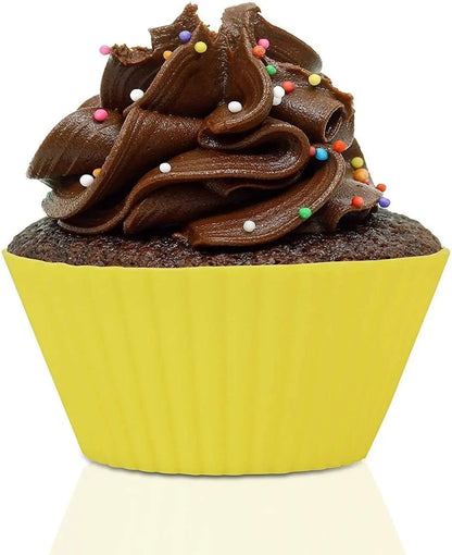 Cupcake Molds, Pack of 6 Reusable Silicone Baking Cases Muffin Molds