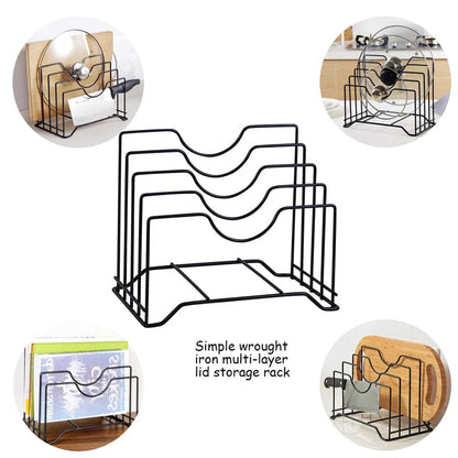 Metal Pot Lids Holder