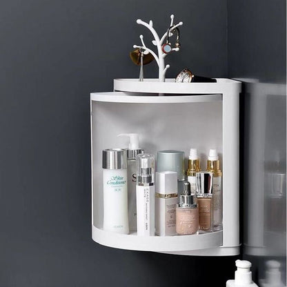 Rotatable Wall Mounted Corner Shelf