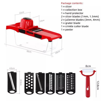 Mandoline Slicer Vegetable Cutter 6 In 1