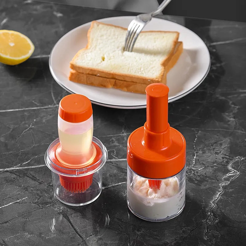 Silicon Brush Oil Bottle With Lid