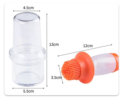Silicon Brush Oil Bottle With Lid