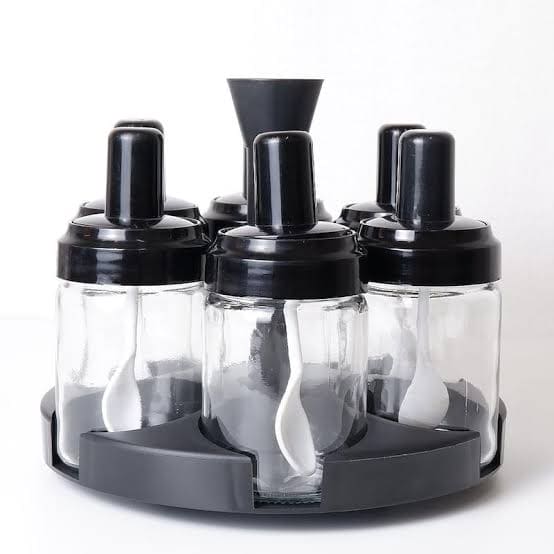 Set Of 6 360 Rotating Spice Rack